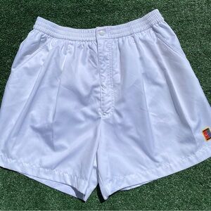 VTG 90’s Nike Tennis Challenge Court Agassi White Pleated Shorts Men’s SZ Large